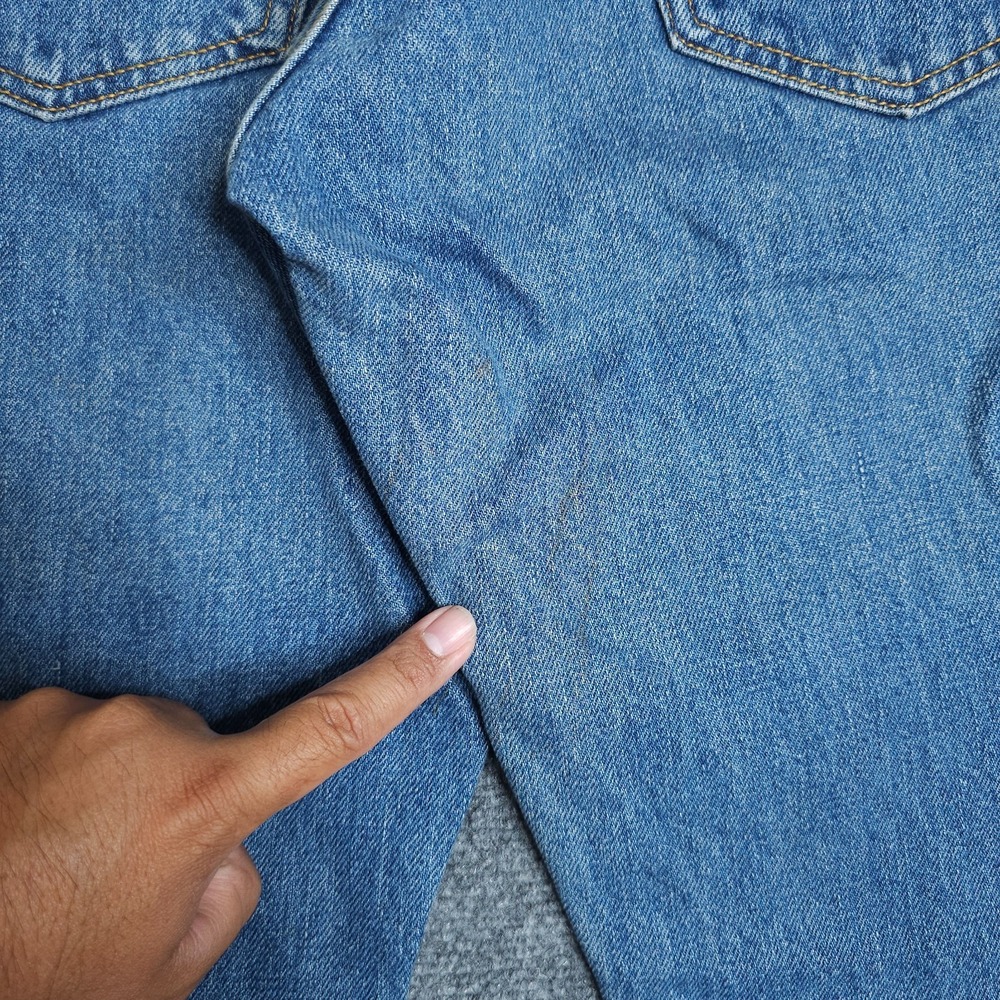 Levi's 517 Boot Cut Jeans Mens 33x32 Medium Wash Workwear Western Distressed Y2K - Picture 3 of 14